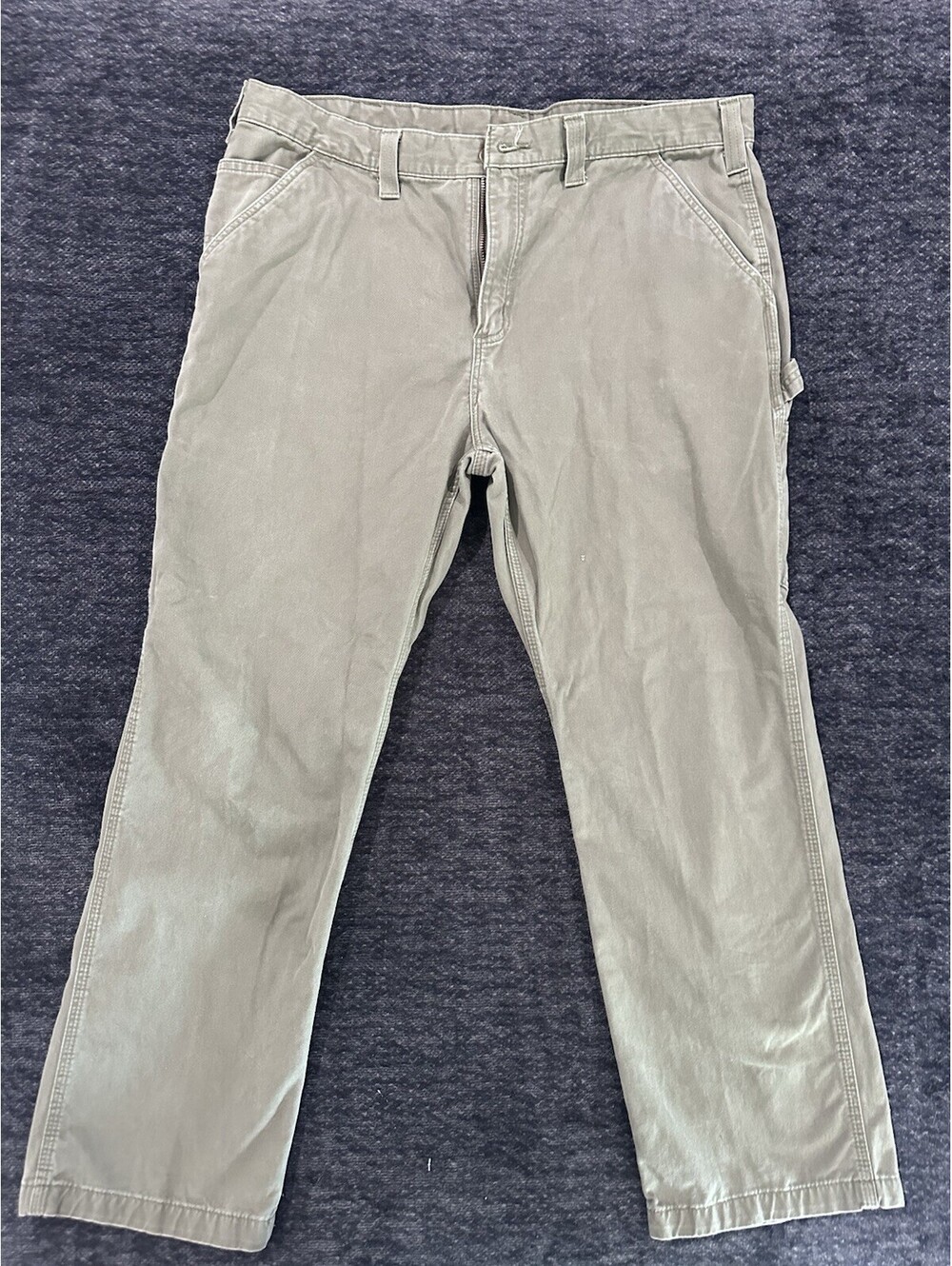 Carhartt B324 Relaxed Fit Carpenter Pants Men’s 40x30 Army Green Workwear